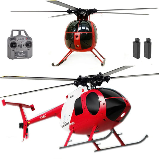 MD500 C189 Remote Control Helicopter Aircraft Add Optical Flow Positioning 6-Axis Gyro Dual Brushless Motors RC Heli for Adults