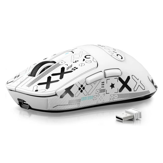 ATTACK SHARK X3 Lightweight Wireless Gaming Mouse, 49g Tri-Mode,PAW3395 26K DPI Sensor, 200h Battery Life,5 Programmable Buttons