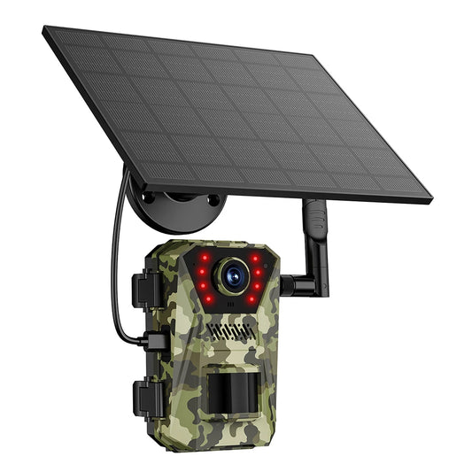 4G Solar Infrared Outdoor Trail Camera Waterproof Game Wildlife Cam Night Visions Camera Device for Wildlife Monitoring