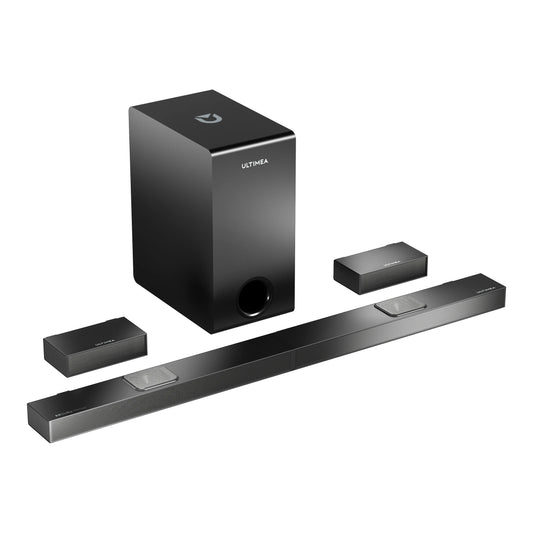 ULTIMEA 5.1.2 Dolby Atmos Soundbar for Smart TV, 520W Home Theater Surround System with 8"Wireless Subwoofer, 4K HDR Passthrough